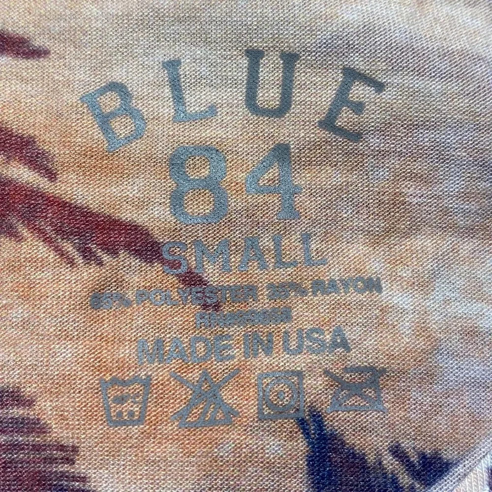 Blue 84 Womens Ana Maria Island Palm Trees Tank Top‎ Size Small High Low Hem